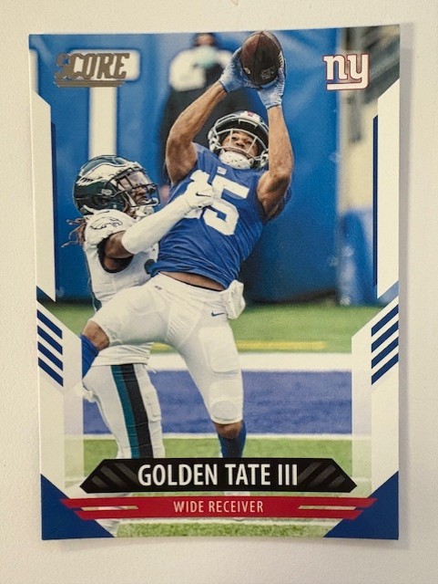  2021 Panini SCORE Football Card: Golden Tate III
